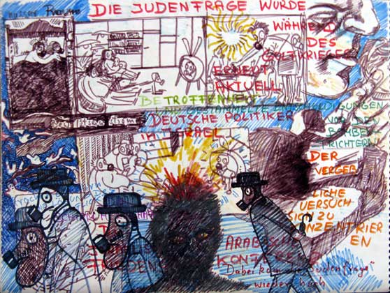 Gestammelte Entschuldigungen vor den Bombentrichtern